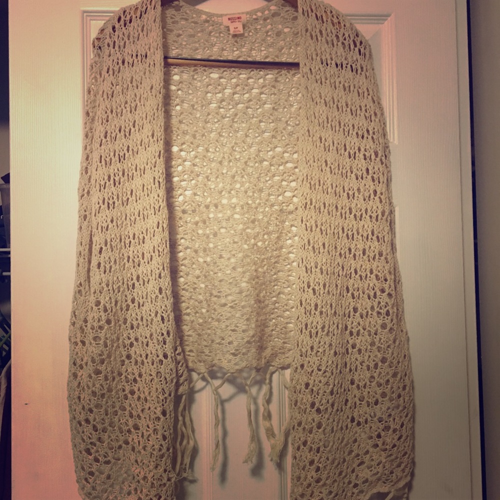 Woven cardigan